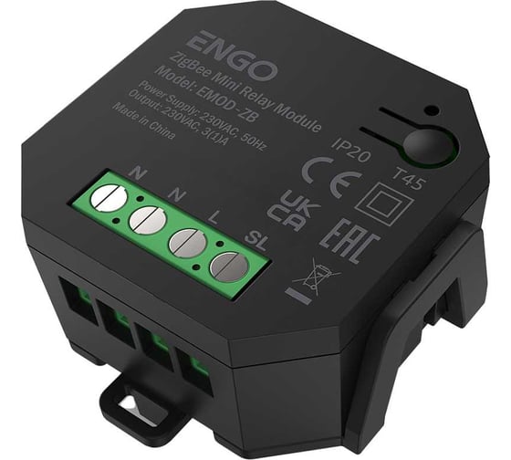 Беспроводное реле ENGO controls со встроенным репитером, 230В, ZigBee EMODZB