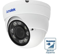 Видеокамера IP купольная Amatek AC-IDV403VFMSX 2.7-13.5 мм 7001010