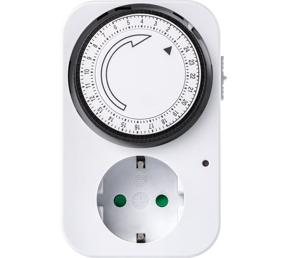 Розетка с таймером механическим Smartbuy 3500Вт, 96 вкл./выкл. сутки, интервал 15 мин. SBE-STM3