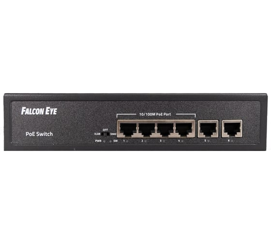 PoE коммутатор 6 портовый неуправляемый Falcon Eye FE-4FPF2 00-00330351