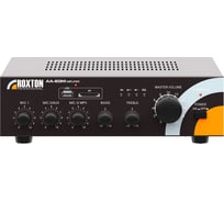 Усилитель-микшер Roxton AA-60M 60 Вт, 100/70В и 4-8 Ом, MP3/USB/SD, 3 микр/2 линейных входа, 220В 00-00012857
