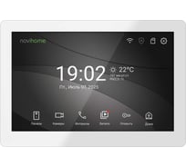 Видеодомофон Novihome RENDER 10 FHD WIFI WHITE - сенсорный IPS дисплей 10.1; поддержка: 2 вызывных панелей, 3 видеокамер, 2 трев.датчиков; 3 доп.домофонов; Слот microSD 4067