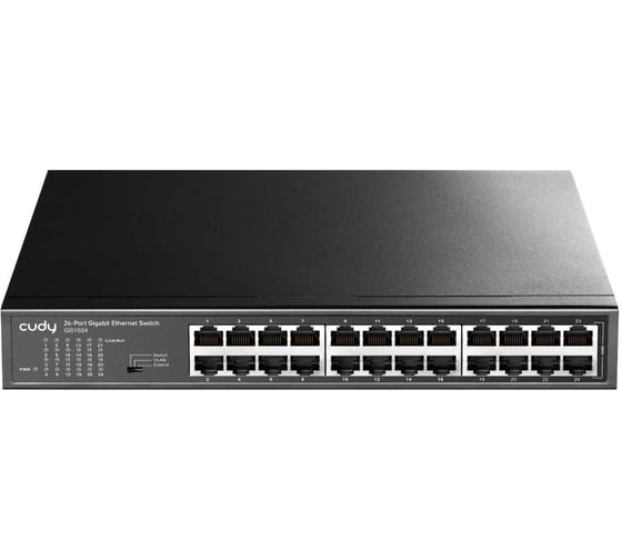 Коммутатор неуправляемый в металлическом корпусе Cudy GS1024 (L2), 24x1Гбит/с 10000147705