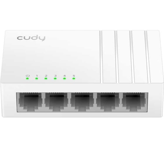 Настольный коммутатор Cudy FS105D 3.0 с 5 портами 10/100 Мбит/с, пластиковый корпус 10000148966