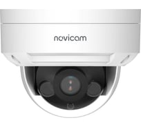 Камера видеонаблюдения IP купольная Novicam LUX 54X 1/2.7 CMOS, 5 Мп 25 к/с, 2.8 мм, ИК 40 м, PoE уличная всепогодная v. 1047V