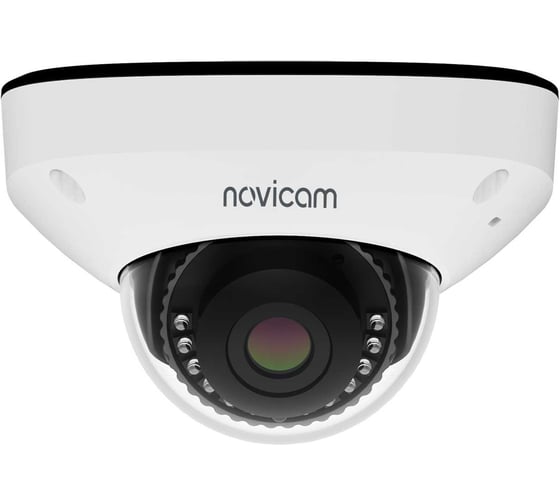 Камера видеонаблюдения IP купольная ULTRA 54M  1/2.8 STARVIS CMOS, 5 Мп 25 к/с, 2.8 мм, ИК 30 м, PoE уличная всепогодная v. Novicam 1010V