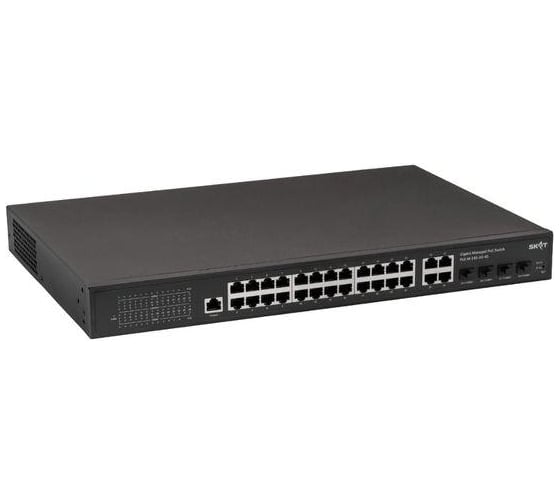 Коммутатор SKAT PoE-M-24G-4G-4S управляемый L2+ PoE Plus, 400Вт, порты: 24-Ethernet, 4-Uplink, 4-SFP 4092
