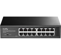 Коммутатор неуправляемый Cudy GS1016 в металлическом корпусе (L2), 16x1Гбит/с 10000147704