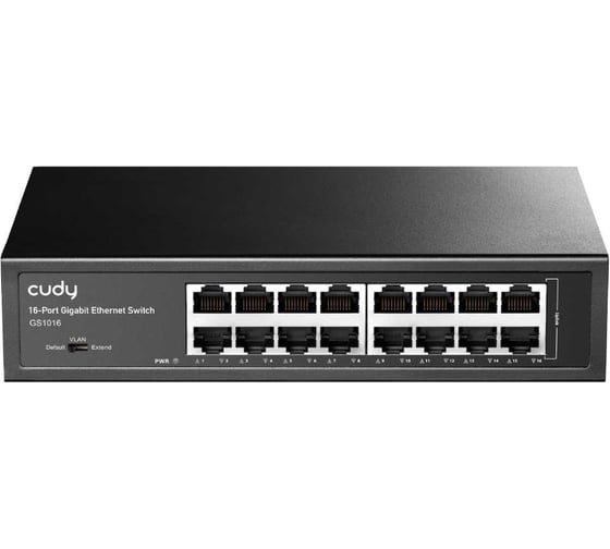 Коммутатор неуправляемый Cudy GS1016 в металлическом корпусе (L2), 16x1Гбит/с 10000147704