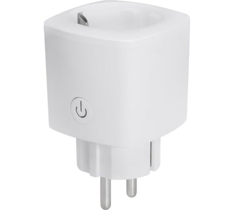 Умная розетка GEOZON PE-01 Wi-Fi, AC100-250В, 10А, 50-60Гц, 2500Вт, white GSH-SSP02