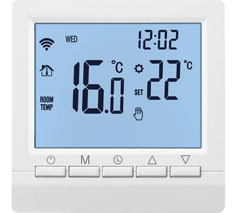 Умный термостат GEOZON ST-01 Wi-Fi для электро обогревателей и теплых полов мощностью до 3 кВт GSH-STT01
