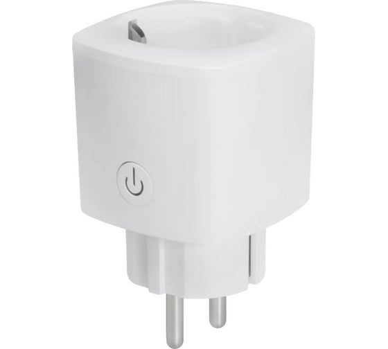 Умная розетка GEOZON P-01 Wi-Fi, AC100-250В, 10А, 50-60Гц, 2500Вт, white GSH-SSP01