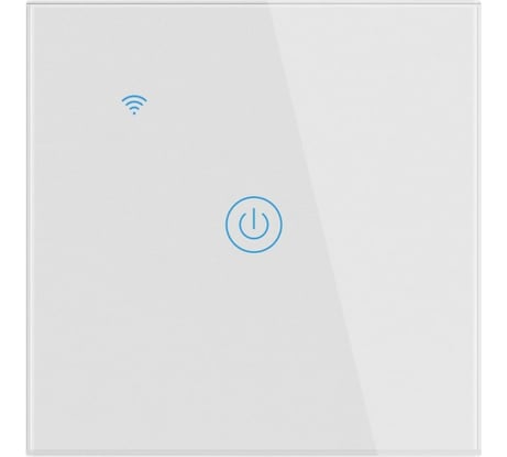 Умный встраиваемый выключатель GEOZON WS-01 1 линия Wi-Fi, безнулевой вход, white GSH-SСW01