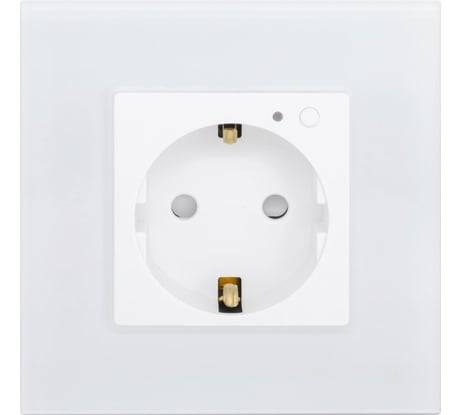 Умная встраиваемая розетка GEOZON WP-01 Wi-Fi, AC100-250В, 16А, 50-60Гц, 3200Вт, white GSH-SSW01