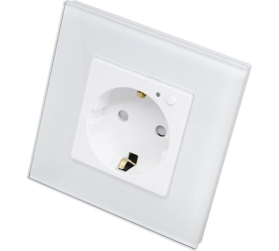 Умная встраиваемая розетка GEOZON WP-01 Wi-Fi, AC100-250В, 16А, 50-60Гц, 3200Вт, white GSH-SSW01