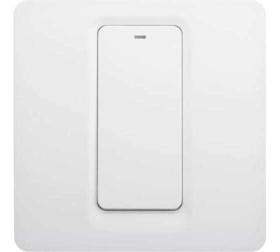 Умный встраиваемый  выключатель GEOZON WS-04 1 линия мех. ,Wi-Fi, безнулевой вход,white GSH-SСW04