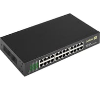 Коммутатор неуправляемый ExeGate EDES-1024D 24-портовый UTP 10/100Mbps, металлический корпус, с возможностью установки в стойку 298692