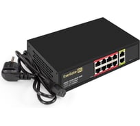 Коммутатор неуправляемый ExeGate EDES-1010D.8PoE-96W 10-портовый UTP 10/100 Base-Tx: 8 портов IEEE 802.3af PoE, мощность PoE: 25W, суммарно 96W 299021