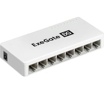 Коммутатор неуправляемый ExeGate EDGS-1008C 8-портовый гигабитный UTP 10/100/1000 Base-T, с функцией энергосбережения EEE, настольный/настенный 298688
