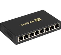 Коммутатор неуправляемый ExeGate EDGS-1008D 8-портовый гигабитный UTP 10/100/1000 Base-T, металлический корпус, с функцией энергосбережения 298694