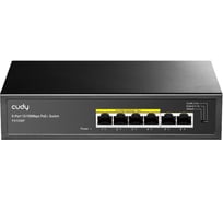 Коммутатор Cudy FS1006P с 6 портами 10/100 Мбит/с и поддержкой PoE+ (60 Вт) 10000149007