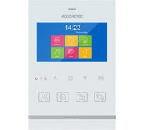 Монитор видеодомофона ACCORDTEC AT-VD434 WH Muon AT-24881