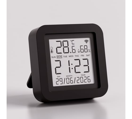 Умный датчик температуры и влажности Elektrostandard 76270/01 черный a072216