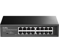 Коммутатор в металлическом корпусе Cudy FS1016 с 16 портами 10/100 Мбит/с 10000152659