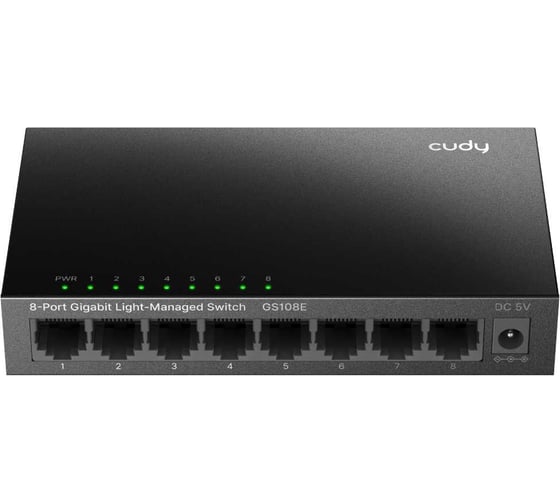 Коммутатор Cudy GS108E линейки Light Managed с 8 гигабитными портами 10000151278
