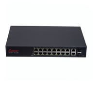 Управляемый PoE коммутатор АМАДОН, 16 портов PoE, 2 SFP, L2+. KA-CPU-16GE2GS