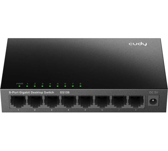 Коммутатор Cudy GS108 в металлическом корпусе с 8 гигабитными портами 10000148972