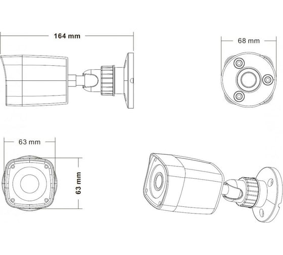 Уличная цилиндрическая IP камера J2000-HDIP3Bp30P 2,8 L.2 CC000008953