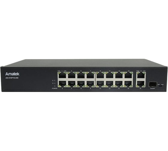Коммутатор Amatek AN-S18P16A 200 Вт 7000618 1
