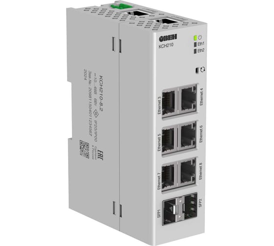 Коммутатор сетевой неуправляемый ОВЕН КСН210-8.2 R-00025003
