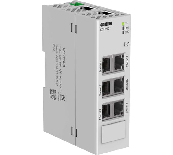 Коммутатор сетевой неуправляемый ОВЕН КСН210-8 R-00014579