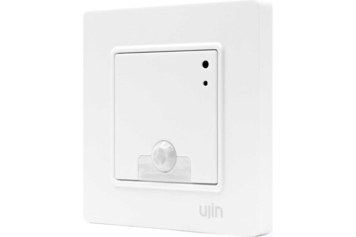 Умный выключатель-диммер + датчик 5в1 Ujin Luxe/WiFi/BLE/IR/CO2 D-10000-02  - выгодная цена, отзывы, характеристики, фото - купить в Москве и РФ