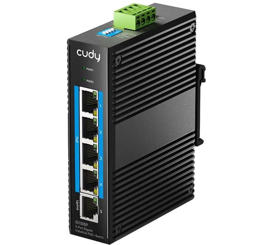 Промышленный коммутатор с 5  гигабитными портами Cudy IG1005P 2.0 (4 порта PoE+) 10000158468