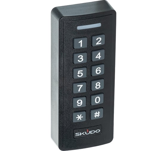 Автономный контроллер SKUDO (SK-CA-891) SK-CA1000PK-EM с клавиатурой, считывателем Em-marin х Mifare, память на 1000 пользователей, корпус пластик Размеры: 135 х 54 х 20 мм АС5094835