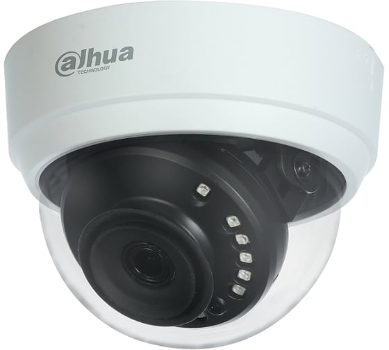 Видеокамера купольная Dahua HDCVI с фиксированным объективом DH-HAC-D1A21P-0280B