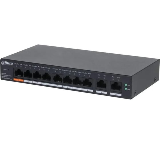 Коммутатор PoE Dahua с функцией облачного управления DH-CS4010-8ET-60