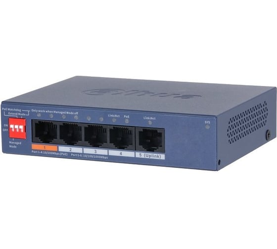 Коммутатор с функцией облачного управления Dahua DH-CS4005-4ET1GT-60