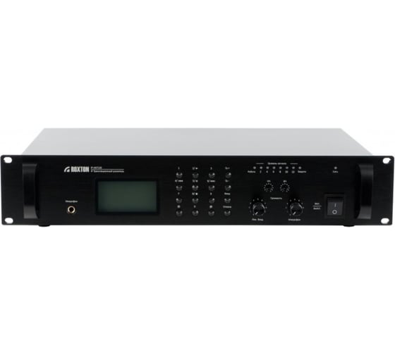 Трансляционный ip-усилитель Roxton IP-A67120 120 Вт, 70-100В, 4-16 Ом, микр/линейный вход, MP3, протоколы TCP/IP, RS-232, 220В 00-00029451