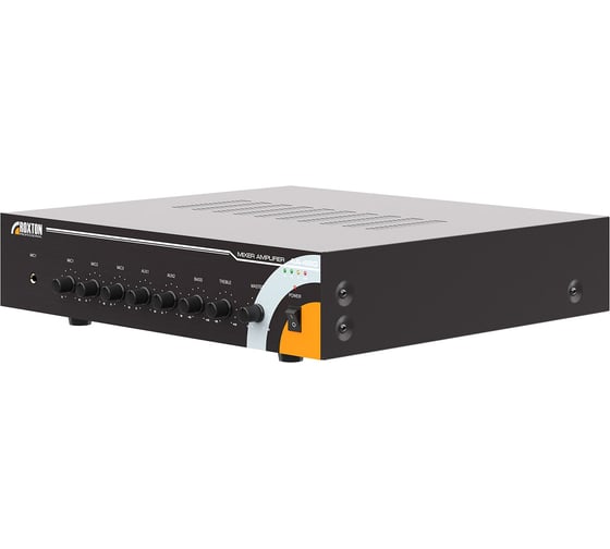 Усилитель-микшер Roxton AA-480 480 Вт, 100/70В и 8 Ом, 3 микр/2 линейных входа, линейный выход, 220В 00-00036724