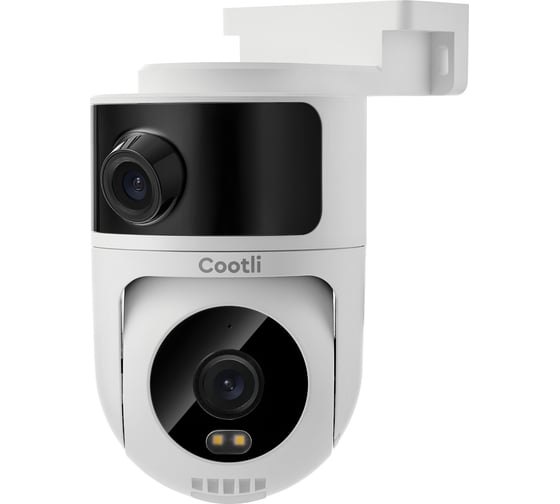 Камера видеонаблюдения WiFi уличная поворотная Cootli 2 объектива 4+4 Мп CI-OIWF244 CAMV0244