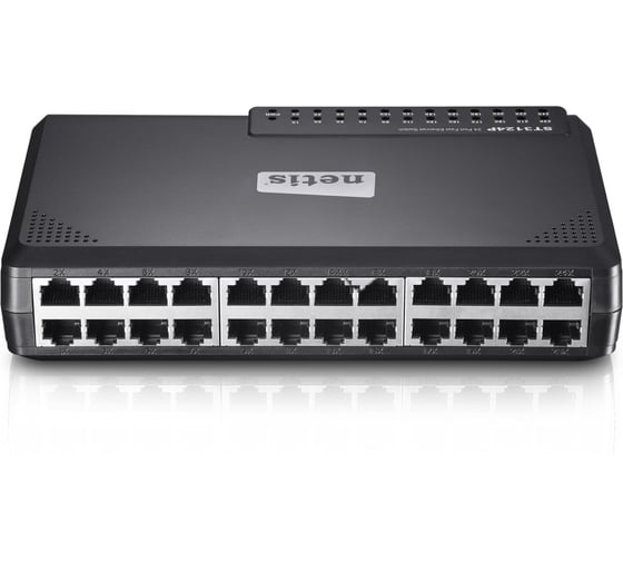 Коммутатор неуправляемый Netis ST3124P 24х100 Мбит/сек, настольный, пластиковый корпус 10000142981