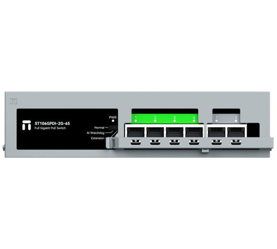 Коммутатор неуправляемый Netis ST106GPDI-2G-65 (L2), 4x1 Гбит/с, SFP/uplink RJ-45 2x1 Гбит/с, PoE 4x30 Вт (до 65 Вт) 10000160613