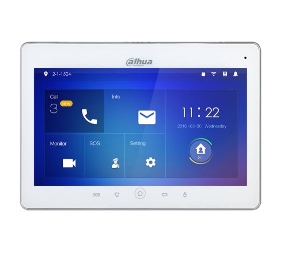Монитор видеодомофона Dahua IP 10 дюймовый DHI-VTH5241DW-S2