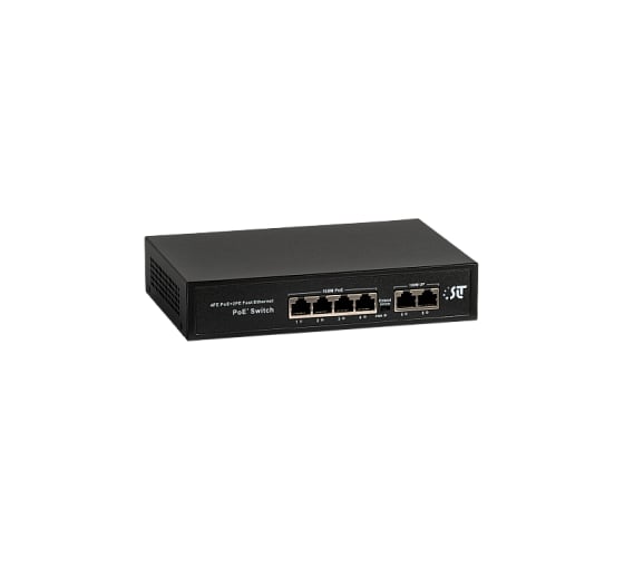 Коммутатор SLT PoE неуправляемый PS-04E2E 11333