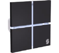 4 кнопочный выключатель SIBLING Люкс Powerlite-LS4B чёрный 00-00012906