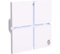 4 кнопочный выключатель SIBLING Люкс Powerlite-LS4W белый 00-00012905